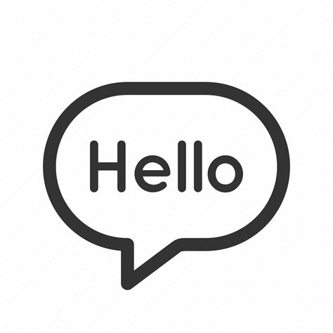 Chat Greeting Hello Message Messenger Icon Download On Iconfinder