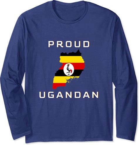 Proud Ugandan Flag Of Uganda Long Sleeve T Shirt Clothing