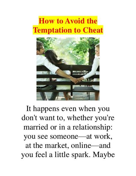 How To Avoid The Temptation To Cheat
