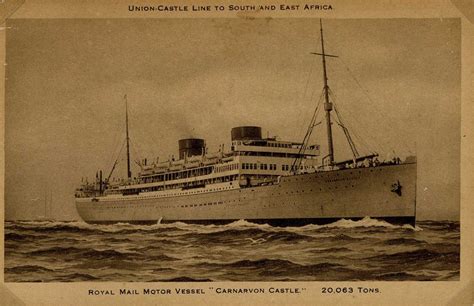 Union Castle Line Ships Rms Carnarvon Castle