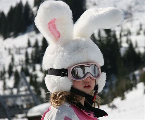 Big Ears Rabbit Ski Helmet Cover Helmet Covers Skiing Outfit Ski