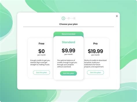 Choose Your Payment Plan Ui Ruidesign