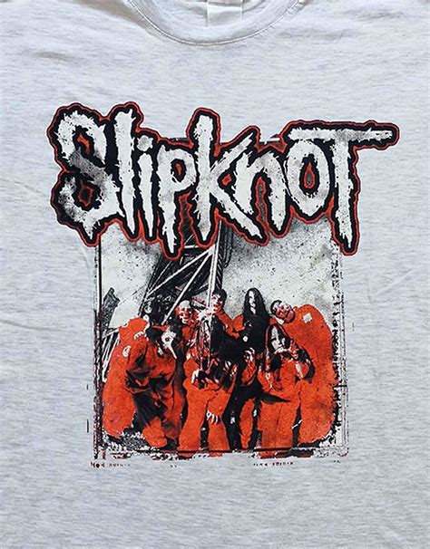 Slipknot T Shirt Self Titled Band Logo New Official Mens Grey Fruugo Us