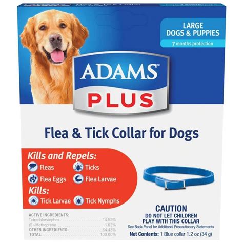 Flea Tick Collar Adams Lg Dog And Pup Hubers Animal Health