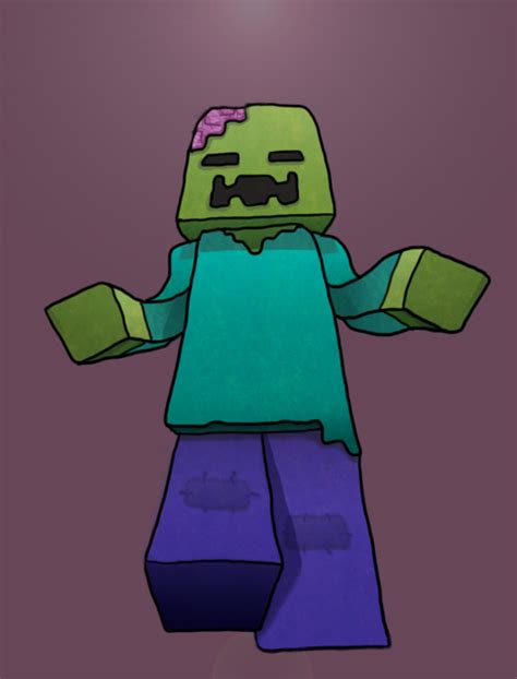 Minecraft Drawing Zombie At Getdrawings Free Download