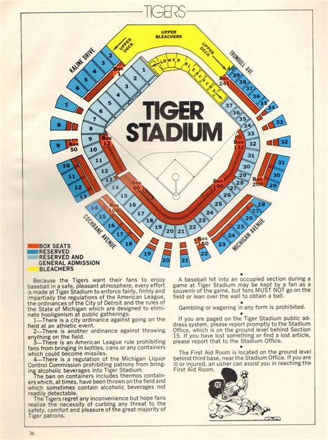 Detroit Tigers Seating Chart