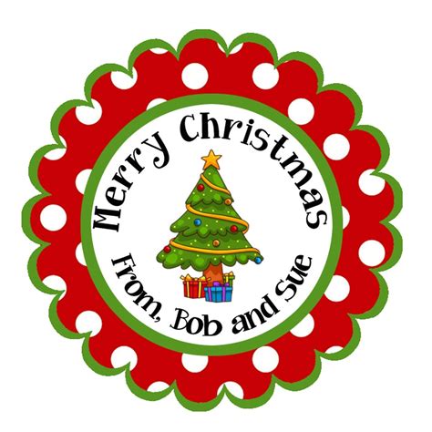 24 Stickers Christmas T Tag Personalized Christmas T