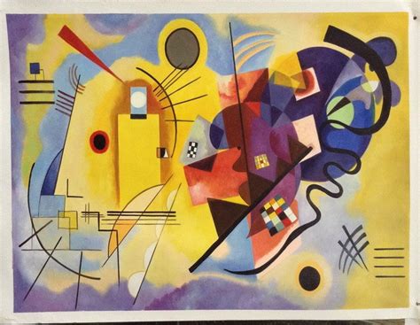 Wassily Kandinsky Yellow Red Blue 1925 Oil Painting Reproduction On