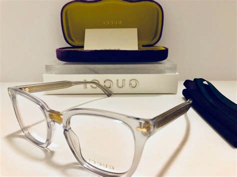 Gucci Eyeglasses Gg184o 005 Womens Transparent W Gold