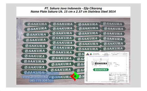 The link does not work. Promosi Cikarang - Advertising di Cikarang: Name Plate (Etching)