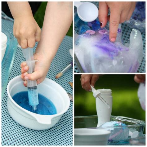 My kids have both been loving exploring with ice lately… so i thought today i'd share our three favorite ways to play with ice. Melting Elsa's Frozen Hands Activity - Happy Hooligans