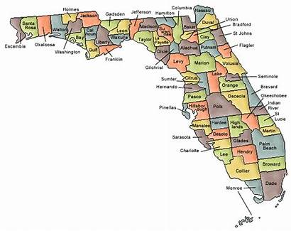 Florida County Clipart Counties Geography Clip State