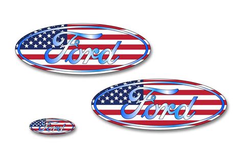Ford F 150 Colored Oval Emblem Overlay Decals 2015 2018 Ford F150