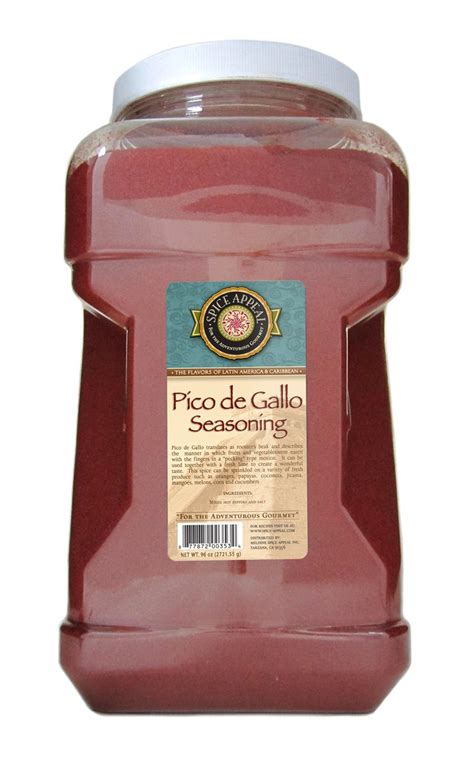 Spice Appeal Pico De Gallo Seasoning 96 Ounce Jars Pack