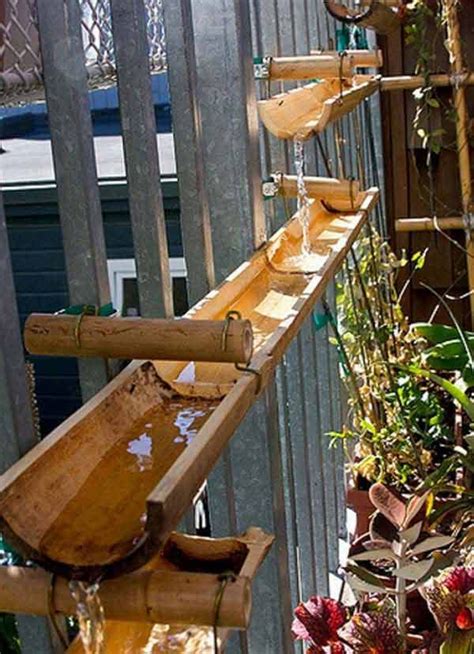 16 Build A Cascading Fountain Using Some Bamboo Poles Bamboo Diy