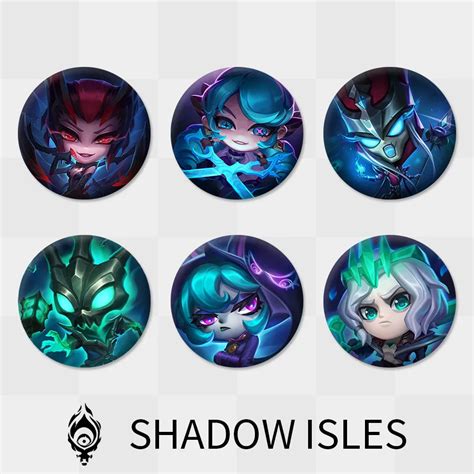 League Of Legends Champie Icon Badges Gwen Viego Tresh Vex Elise