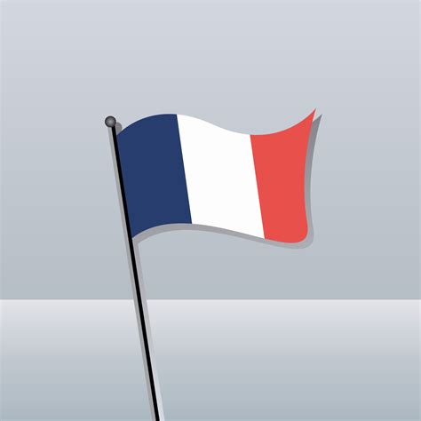 Ilustración De La Plantilla De La Bandera De Francia 13372243 Vector En
