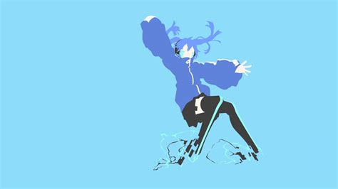 Blue Hair 1080p Anime Girls Mekakucity Actors Headphones Thigh