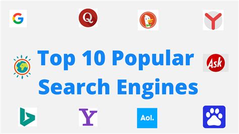Top 7 Search Engines Ranked By Popularity In World Jg Techno Blog