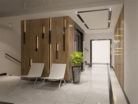 Interior Design Of Apartments Building Entrance Ha 3d