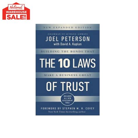 The 10 Laws Of Trust Hard Cover By Joel Peterson Lazada Ph