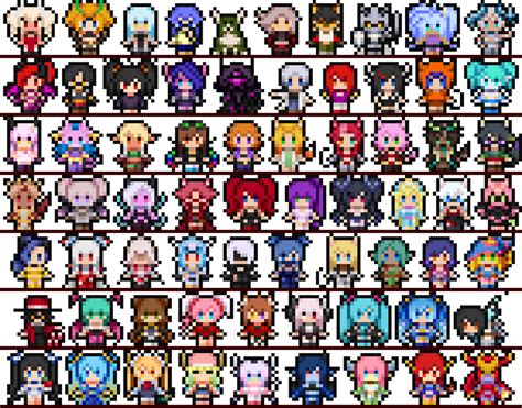 コレクション pixel art character template x