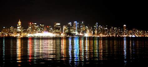 Vancouver Skyline At Night Photograph By Jm Photography Fine Art America