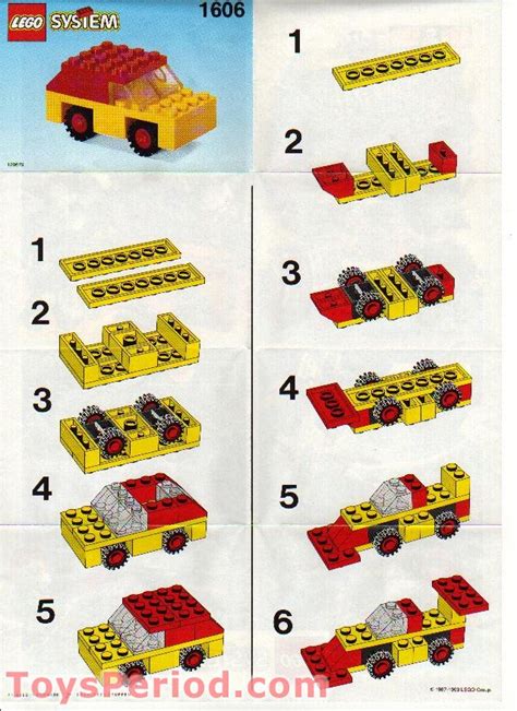 Build your own pokeball, then use the same instructions to build a great ball, ultra ball or master ball. LEGO 1606 Car Set Parts Inventory and Instructions - LEGO ...