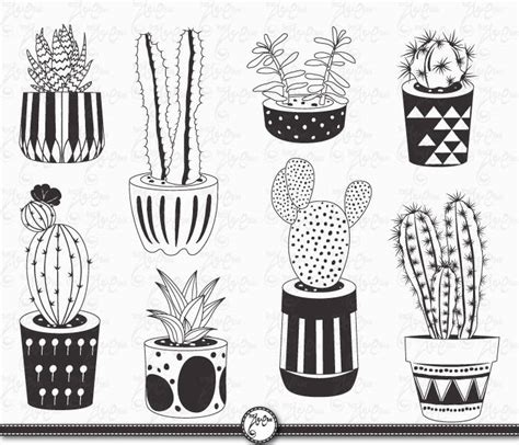 View allall photos tagged christmas+cactus. Cactus clip art HAND DRAW CACTUS pack Succulent | Etsy