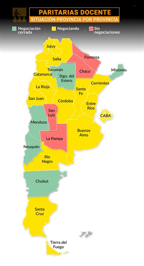 el mapa de las paritarias docentes todavía quedan 18 provincias sin acuerdo infobae