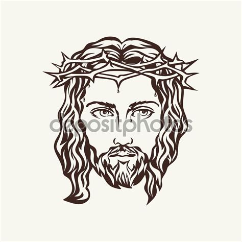Face Of Jesus Hand Drawn Jesus Drawings How To Draw Hands Jesus Face
