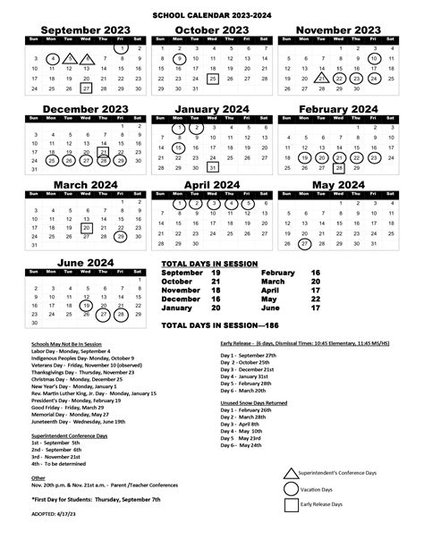 2023 2024 School Calendar Ausable Valley Central School District