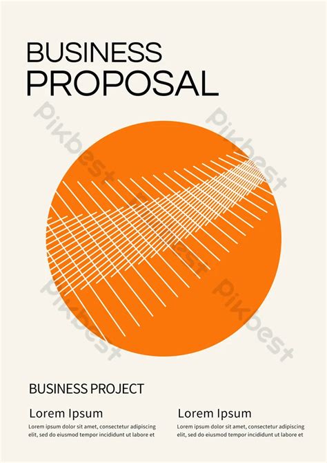 Business Proposal Abstract Orange Poster Psd Free Download Pikbest
