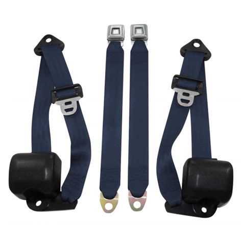 Seatbelt Solutions® Q9295p3000 3 Point Front Retractable Seat Belts And Buckle Ends Saddle