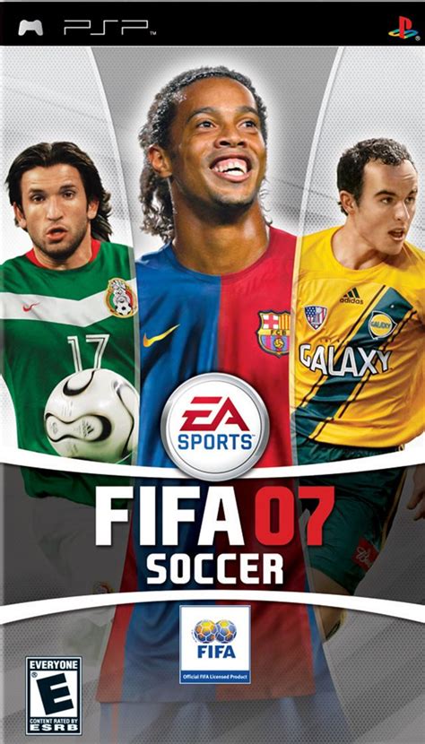 The Cover Art For The Video Game Eaas Soccer 2007 Featuring Two Men