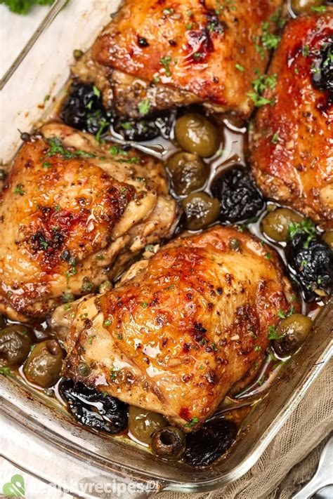 chicken marbella recipe juicy chicken thighs bathed in a piquant sauce