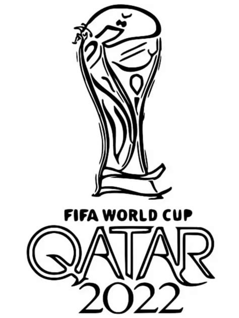 Fifa World Cup 2022 Clip Art Coloring Pages Coloring Cool