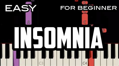 Insomnia Lyrics Craig David Easy Piano Youtube
