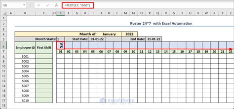 How To Create Shift Roster 24x7 With Excel Automation