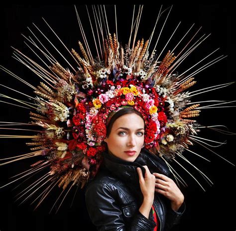 Ready For Marriage Floral Headdress Female Dancers Head Wreath Sacred Symbols Digital