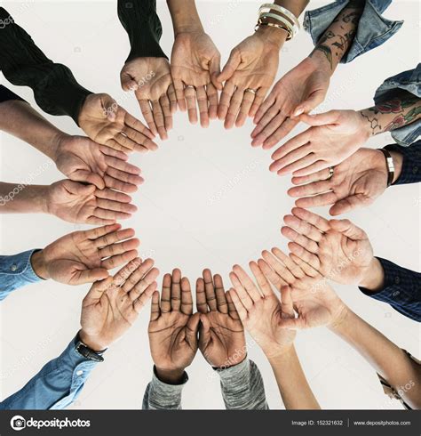 Group Of People Holding Hands In Circle Stock Photo By ©rawpixel 152321632