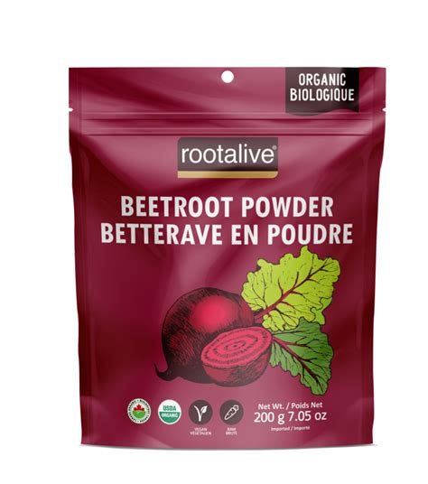 Buy Organic Beetroot Powder G Online Rootalive