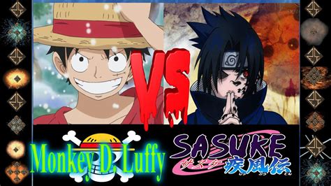 Monkey D Luffy One Piece Vs Sasuke Naruto Ultimate Mugen Fight