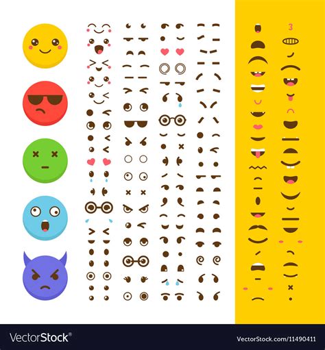 Create Your Own Emoticon Kawaii Faces Emoji Avatar