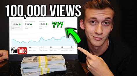 To get a visual breakdown of how much money 100,000 views per month can get you, i recommend that you watch this video. How Much YouTube Paid Me For 100,000 Views.. Plus How to Increase Your YouTube Income! - YouTube