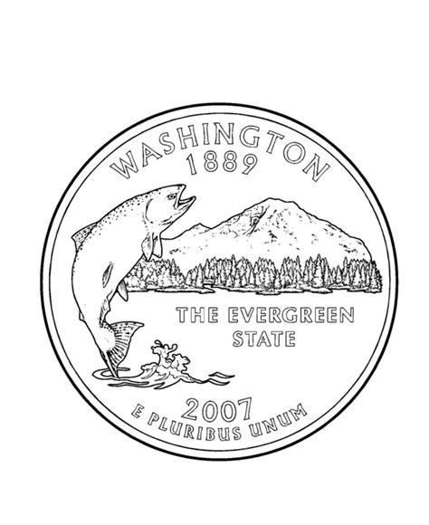 You can use our amazing online tool to color and edit the following quarter coloring pages. USA-Printables: Washington State Quarter - US States ...