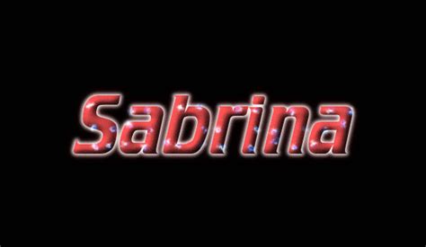 Sabrina Logo Outil De Conception De Nom Gratuit à Partir De Texte