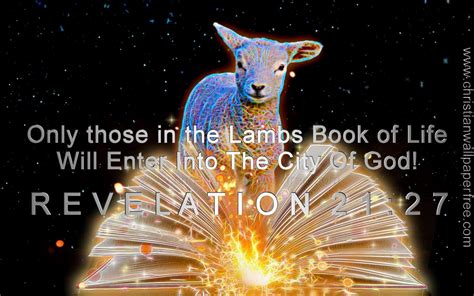 Revelation 21 Verse 27 Lambs Book Of Life Revelation 21 Christian