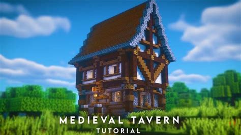 Minecraft How To Build A Medieval Tavern Medieval Tavern Inn