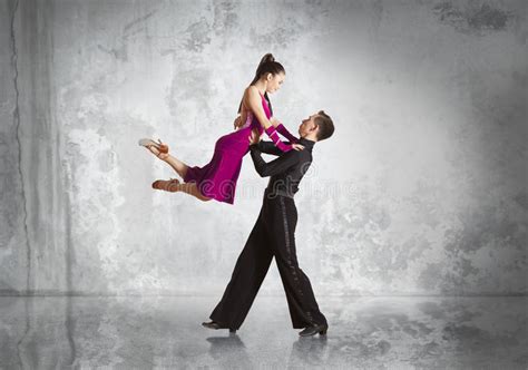 Couple In The Active Ballroom Dance Stock Photo Image Of Retro Latin
